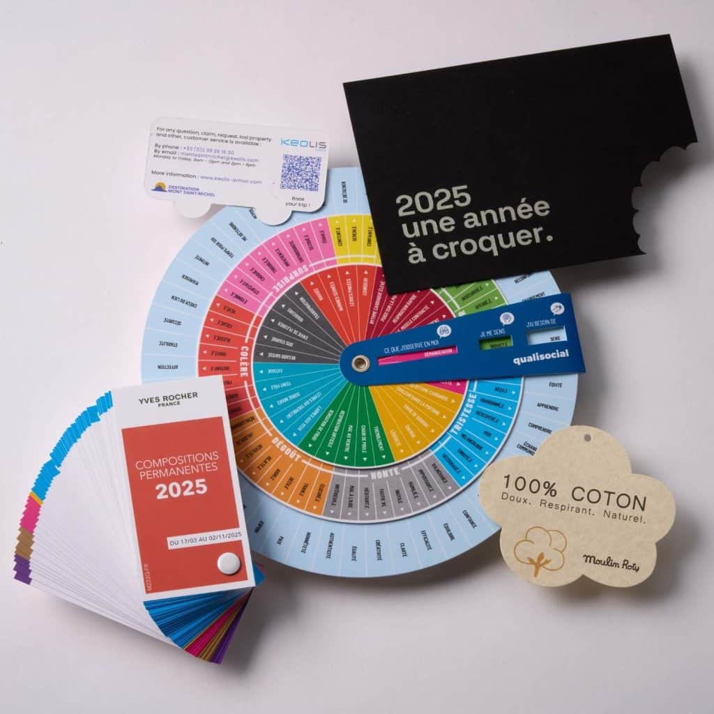 Formats, découpes et façonnage spéciaux.