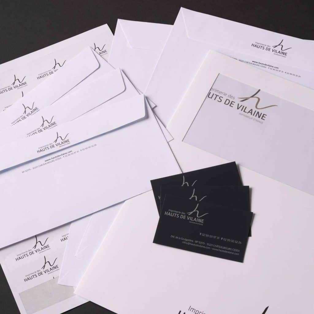 Papier à entête, papier à lettre, enveloppes personnalisés, etc.